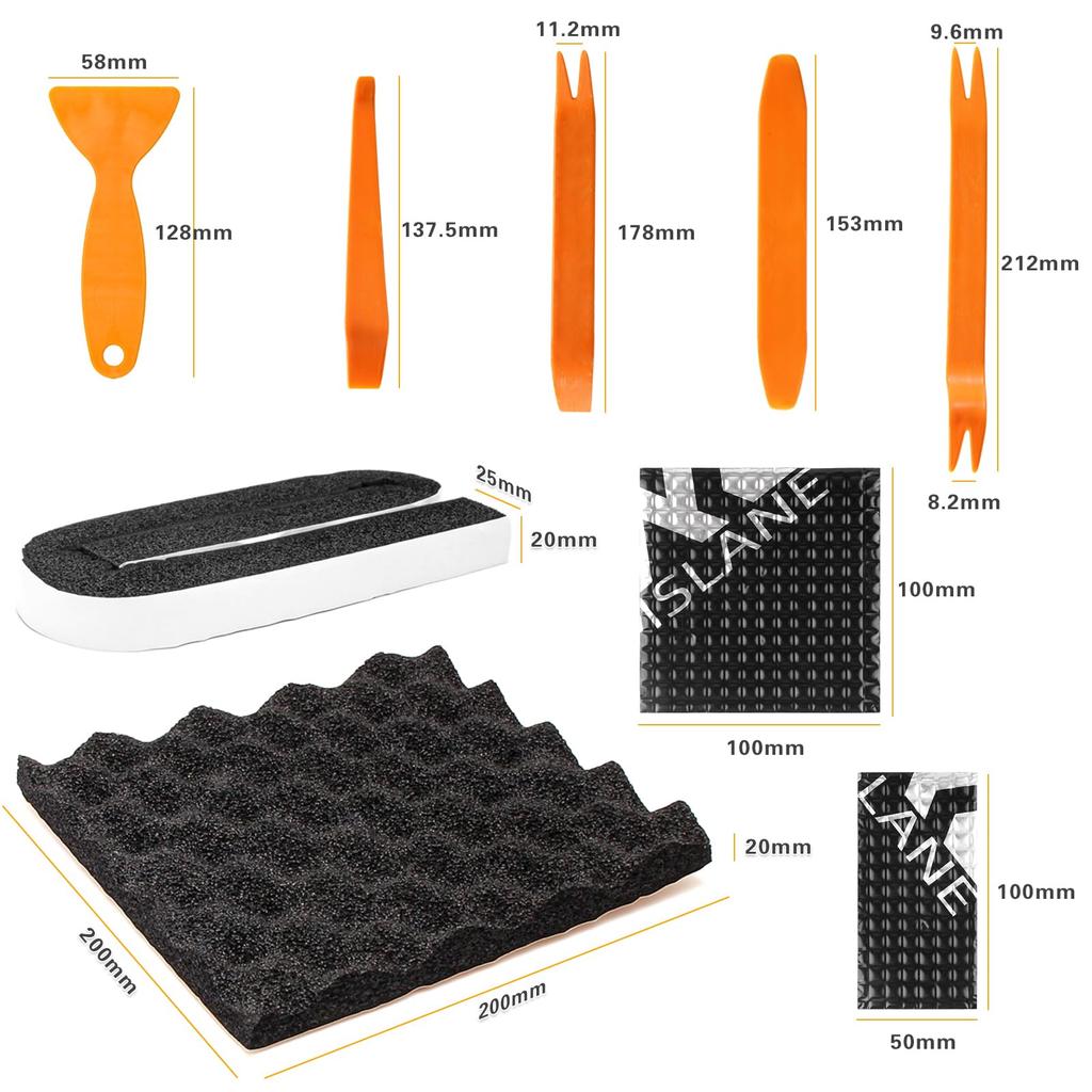 MSLANE Soundproofing Insulation Speaker Soundproofing Speaker Back Vibration Damping and Absorbing Vibration Damping Soundproofing Foam Sound
