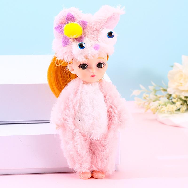 Color Light Doll Xiao Mengmeng Traje de Princesa Vestido de Niña Vestir 13 Articulaciones Muñeca de 6 Pulgadas Juguete Casa de Juego