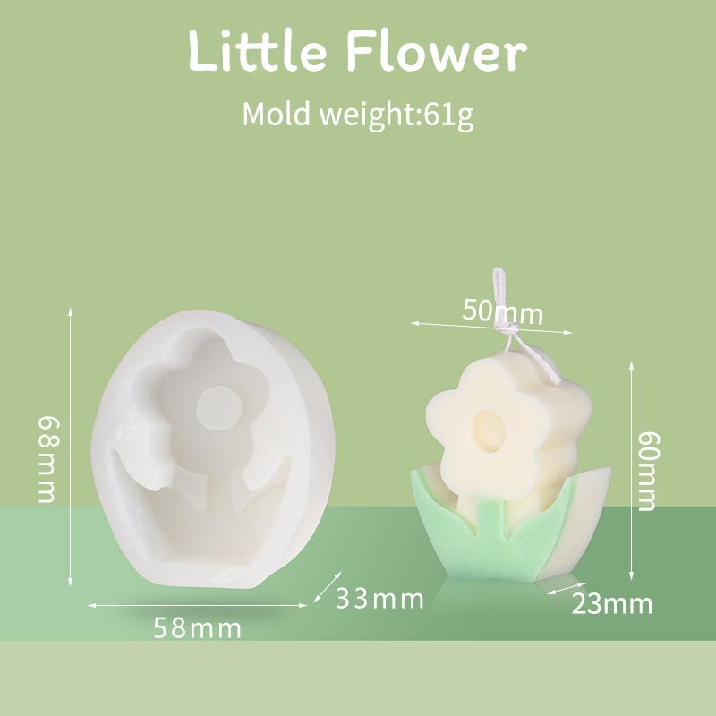 Household Flower Silicone Mold Fondant Craft Cake Ice Cream Chocolate Mold Making Handmade Candle Silicone Molds