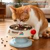 Cute Elevated Pet Bowl With Stainless Steel Bowl Neck Protection Anti Slip Design Cat & Dog Feeder Pet Supplies For Kitten Puppy