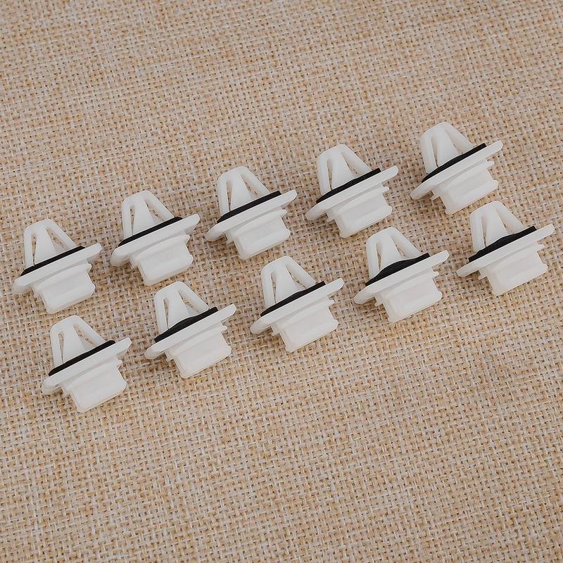 10Pcs Tailgate Rear Door Lower Moulding Trim Panel Clip Retainer Fit for Honda