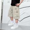 Boys' Lightweight, Loose-Fit Workwear Shorts: Simple and Stylish Summer Kids' 5/10-Length Shorts, Casual Athletic Pants