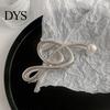 Unique Hair Clip Claw Musical Note Shape Faux Pearl Wedding Back Head Shower Decorative Accessory