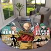 Onepunch Man Round Area Rug Carpet Rug For Living Room Bedroom Sofa Playroom Decor Nonslip Floor Mat