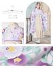 Graduation Ceremony Hakama Set for Elementary School Japanese Graduation Undergarment with Half Collar Hakama Obi with Obi Pillow Waist Lavender x