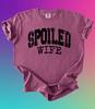 Distressed Varsity Wifey T-Shirt, Comfort Colors® Wife Tee