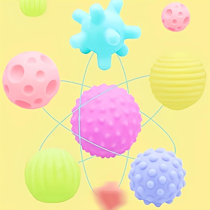 6PCS/set Baby Toys Sensory Balls For Children Textured Hand Touch Ball Soft Massage Ball Infant Rattle Senses Toys