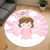 1pc Angel Cloud Round Chair Mat Area Rug - Non-Slip, Floor Mat for Office, Bedroom, Home Decor Christmas Gift P0811339