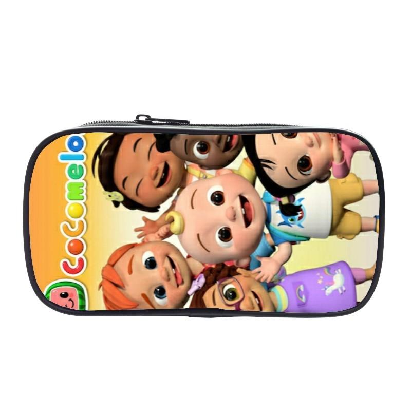 Cocomelon Pencil Box Large Capacity Storage Bag Ideal For Students And Kids