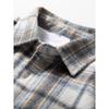 Men's Heavy-Duty Thickened Autumn Woolen Plaid Shirt, Simple Japanese Retro Loose Casual Jacket