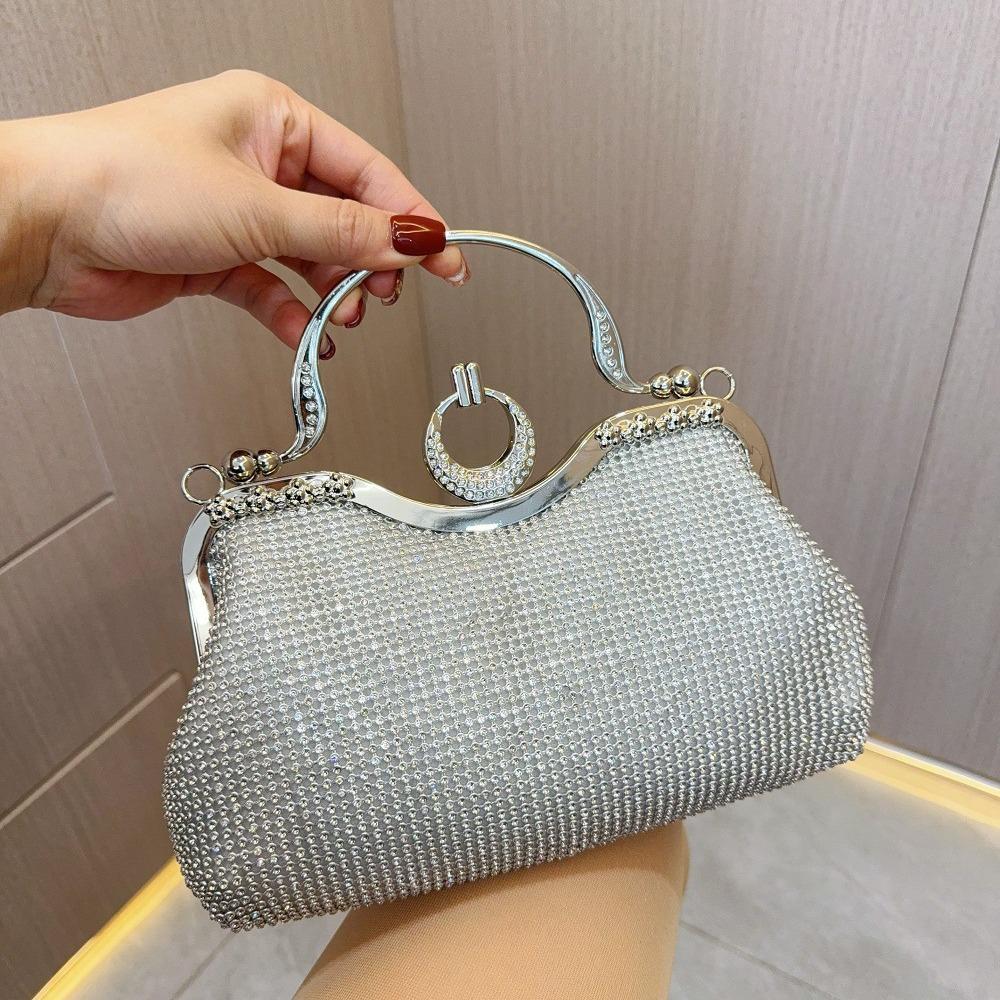 Rhinestone Evening Handbag for Weddings, Birthdays, and Parties