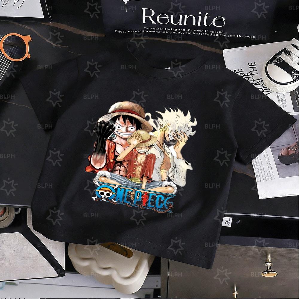 Kids TShirt Anime Cartoon Print Summer Casual Short Sleeve Tee for Boys Girls Fashion Tops