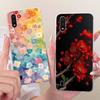 For Samsung Galaxy A01 Case SM-A015F Luxury Butterfly Tree Painted Cover Soft Silicone Case For Samsung A01 M 01 Galaxy M01 Bags