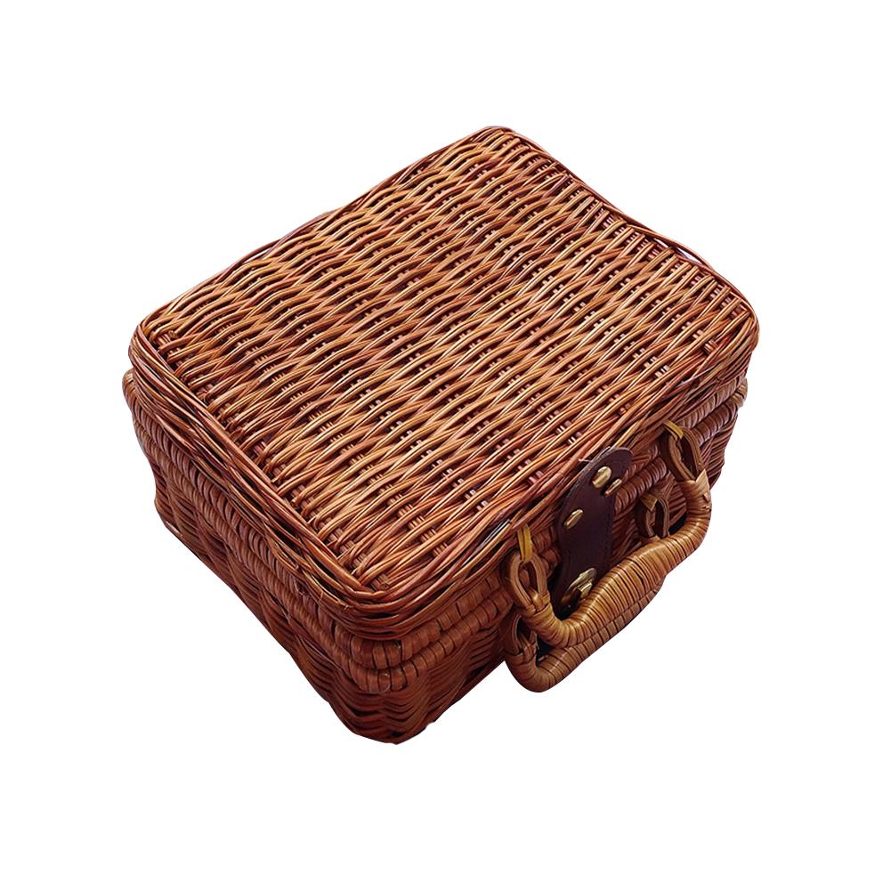 Buy Storage Case 21*17*11cm Rattan Box 