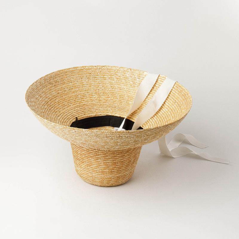 New summer big brim sunshade sunscreen straw hat women's big brim breathable straw hand-woven