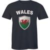 Wales Nationalflagge T-Shirt Walisisches Fußballgeschenk Herren T-Shirt Premium T-Shirts Unisex T-Shirt