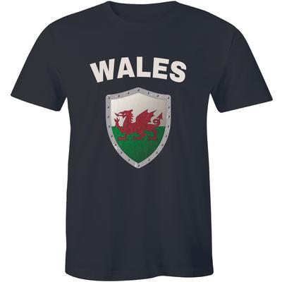Wales Nation Flag Shirt Welsh Football Gift Men's T-shirt Premium Tees Unisex T-Shirt