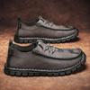 Men's Spring and Autumn Outdoor Casual Leather Flat Shoes