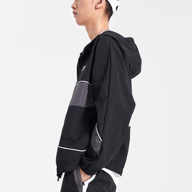 Li Ning Loose Casual Hooded Jacket Men Jackets Black AFDQ395-3