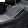 Steering Wheel / Window Lift / Rear Water Cup Panel / Central Storage Box Strip Cover Trim Accessories For Tesla Model 3 2024