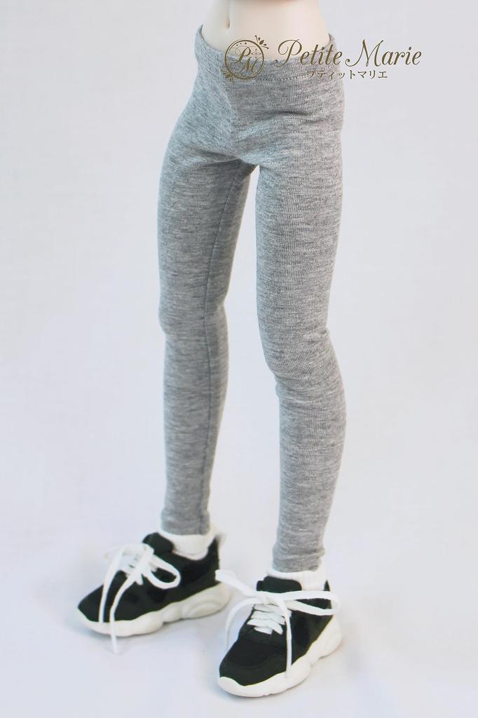 [Petite Marie] 13 MDD Compatible 910 Length Leggings, Light Gray, Tights, Fitness Pants, Leggings, Daily Pants, Casual Pants, 40cm Doll, BJD, Doll