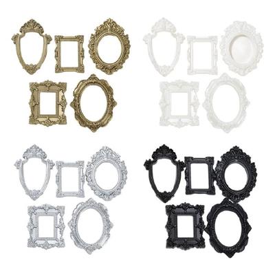 15 Piece Resin Picture Frame Mini Antique Photo Frame for Jewelry Display Photography Wall Hanging Table Decoration