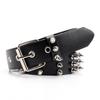 Solid Fashion Color Rivet Design Women Casual Belt For Street Style Wearing