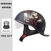 Retro Half Helmet 3C Certification Men Women Motorcycle Electric Helmets Summer Motorbike Riding Low Profile Half Helmet Vintage