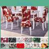 Stoel Geprinte Stukken 1246 Hoes Wasbaar Grote Elastische Keukenstoelhoezen Stretch Stoel Slipcovers Voor Eetkamer Huisdecoratie