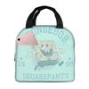 Custom S-Sponges Anime Bobes Thermal Insulated Lunch Bags Women Men Cartoon Resuable Lunch Container for School Office Food Box
