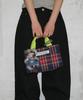 Ronron Petit Square Mini Tote Bag Red Check