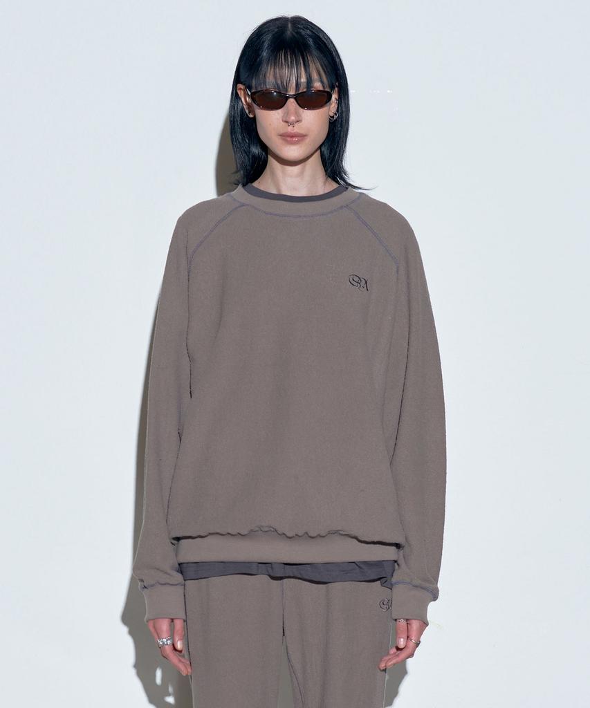 SCULPTOR Inside-Out Sweatshirt Mocha