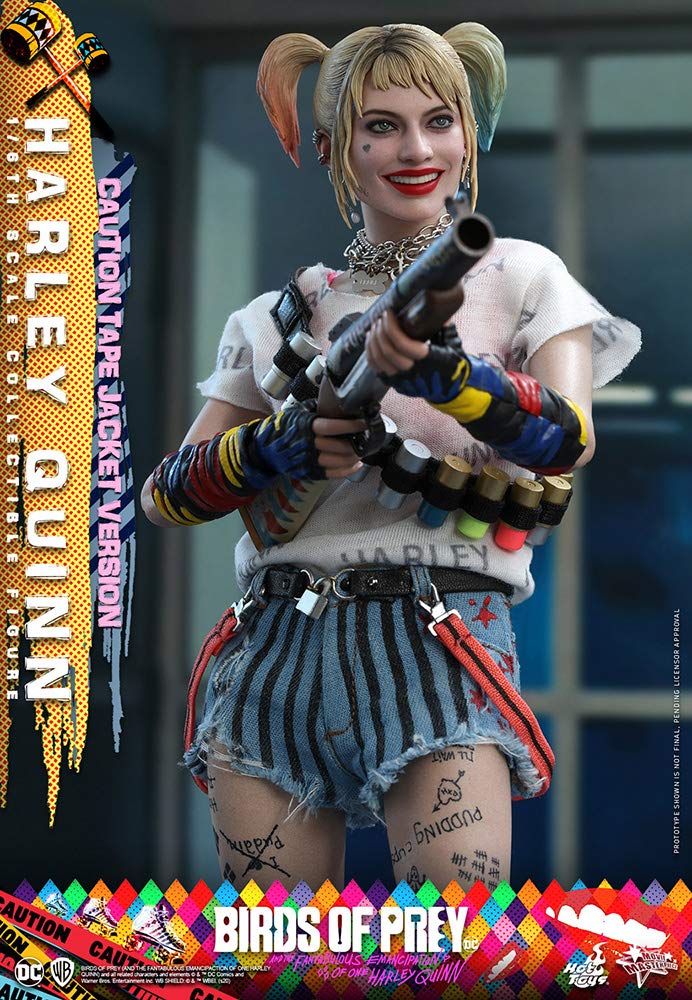 Hot Toys Movie Masterpiece Birds of Prey Harley Quinn Caution Tape Version Scale Figure Pink MM566 1/6