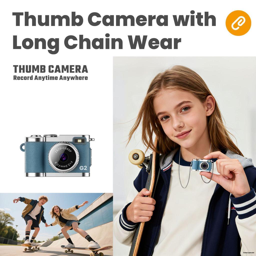 Retro Mini HD Digital Camera Keychain: Portable Cross-Border Photography/Video Recording Device