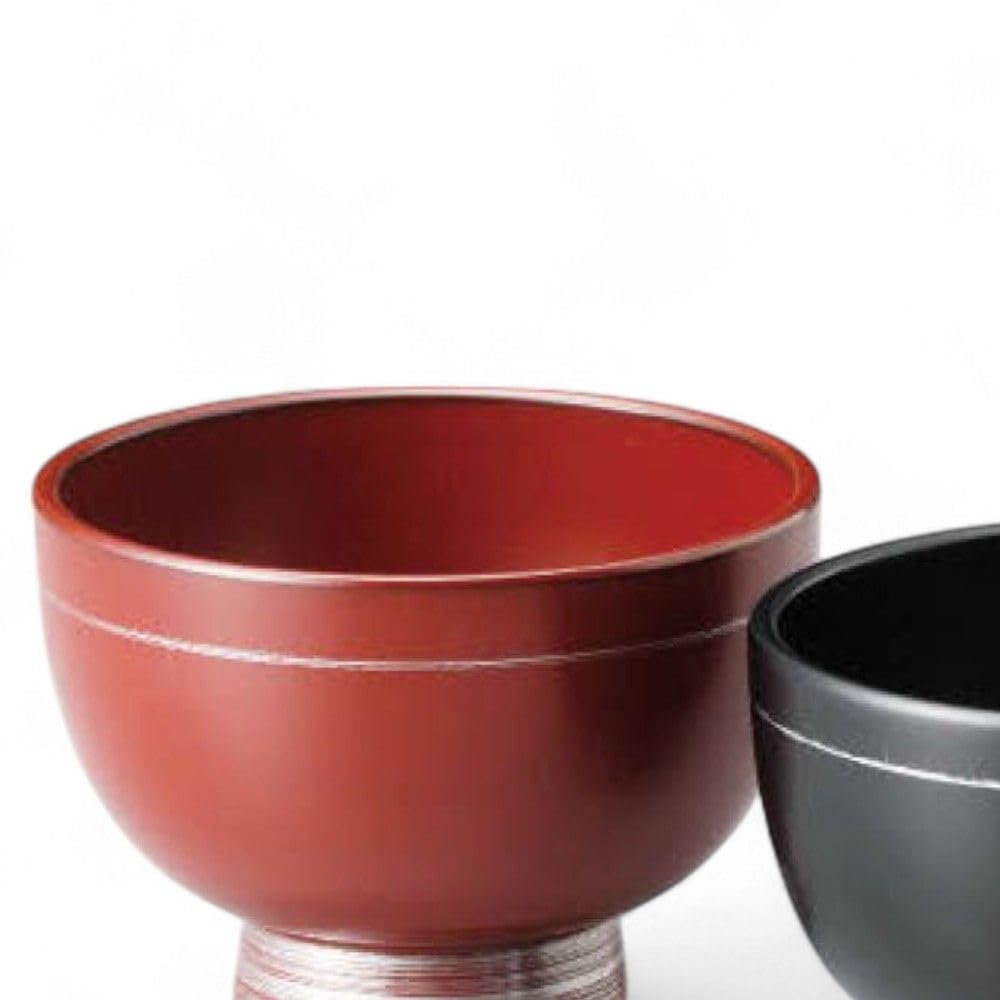 Family Set of 2 Lacquerware Made in J-kitchens Bowls, Hand-Painted, Japan, PID-636680