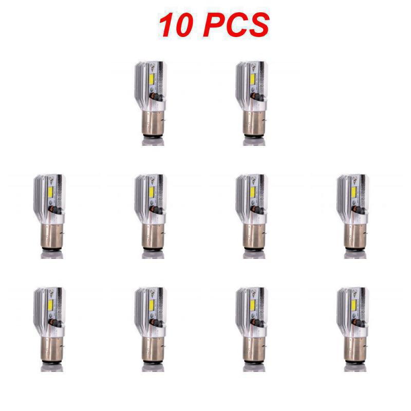 H6 BA20D DC 8V-80V 8W 6500K COB LED Motorcycle Hi/Lo Beam Headlight Bulb White Motorcycle Bulbs, NEW LEDs & HIDs