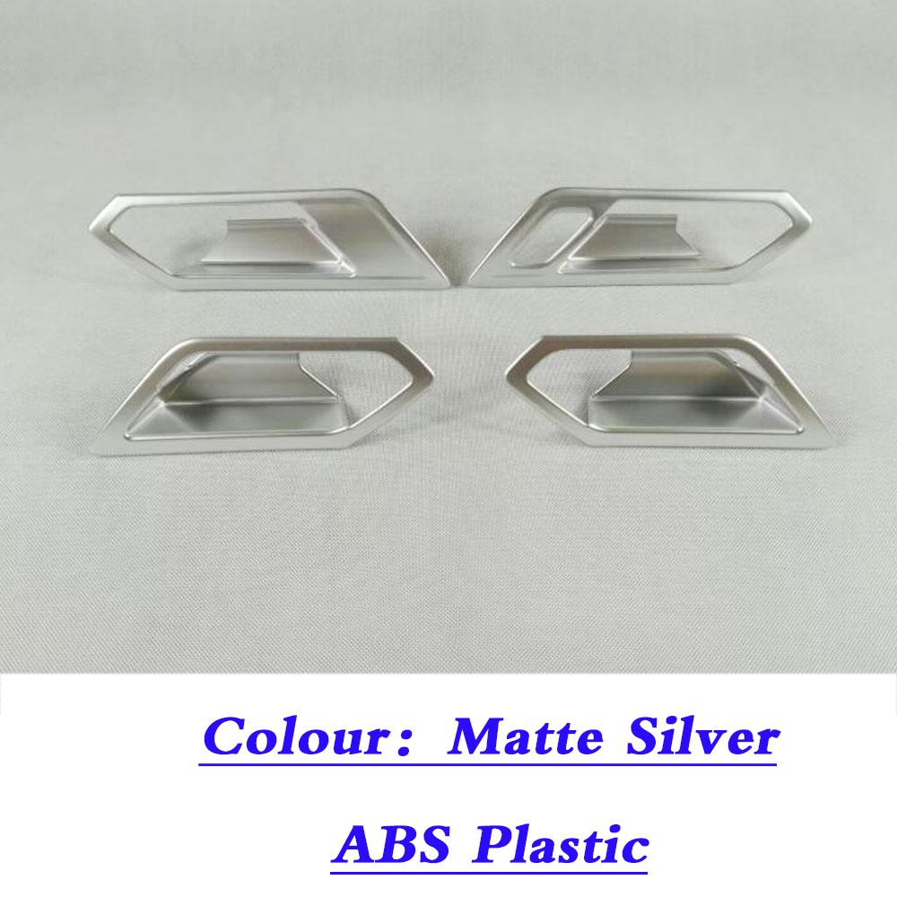 For VW Volkswagen Touran L 2016 2017 2018   Cover Stick Trim Stainless Steel Door Inner Handle Bowl Frame Armrest Lamp