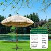 Imitation Thatch Outdoor Sunshade Umbrella - Garden, Courtyard, and Photography Decor Prop