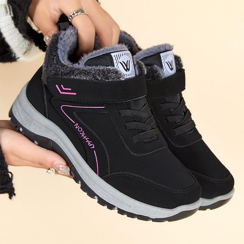 Fashion Mix Color Snow Boots for Women Soft Plush Keep Warm Sneakers Woman Winter Platform Anti Slip Cotton Ankle Boots Female