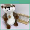Otter Kuscheltier Plüschtier mit kurzem Plüschbezug für Kinderzimmer Dekoration