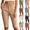 Damen Sommer Casual Bermuda-Shorts mit mehreren Taschen, Farbe für und tägliches Tragen