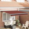 VidaXL Manual Retractable Awning Orange and Brown 300x250 Cm 3329951