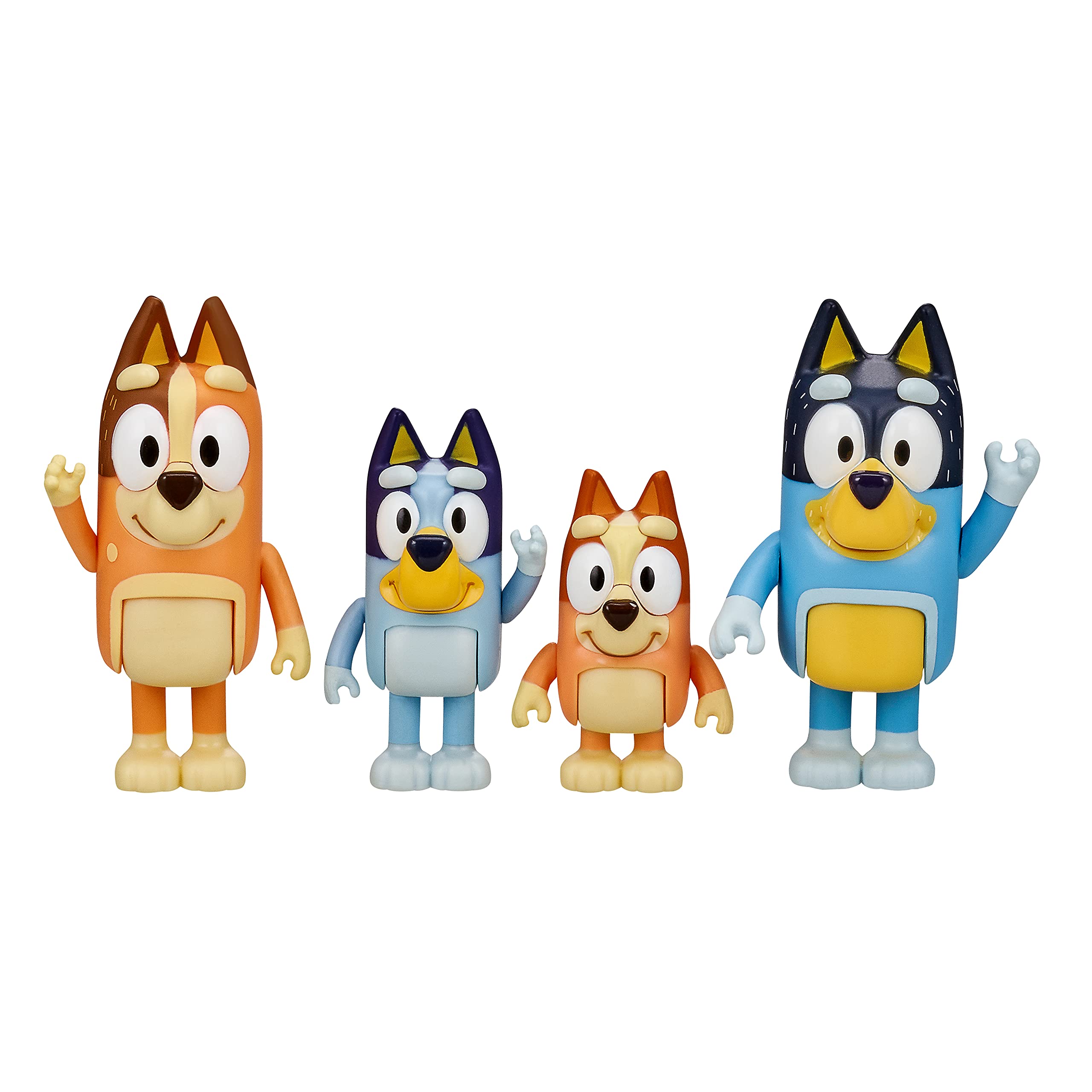 

Bluey 2.5-3 inch Poseable Figure 4-Pack with Bluey Bingo