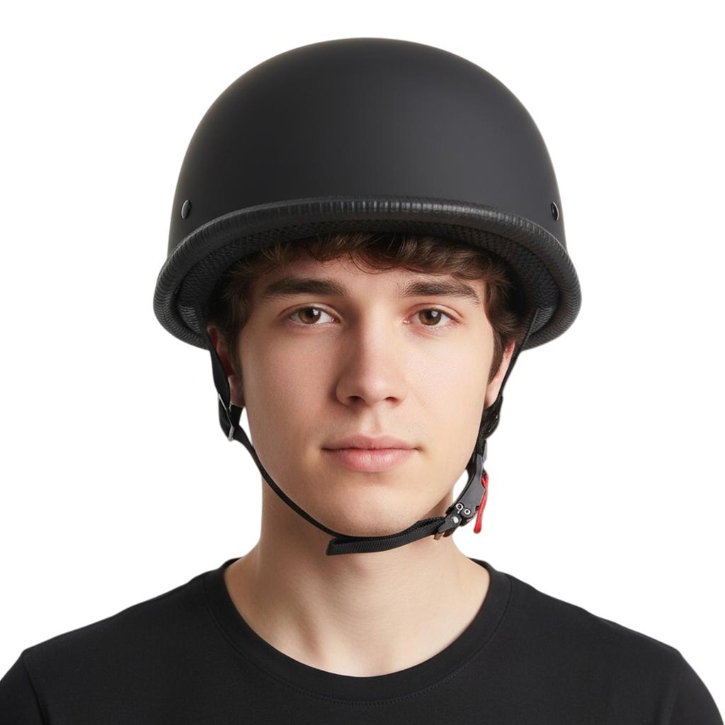 Vintage Motorcycle Cruiser Helmet German Style Half Helmet Safety Helmet for Men Women