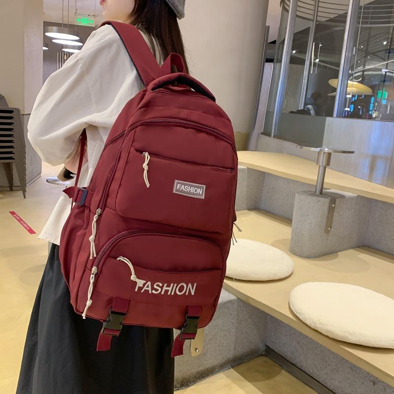 Новый школьный рюкзак для начальной школы, 3-6 класс, рюкзак для девочек, легкий школьный рюкзак, студенческий женский рюкзак красный