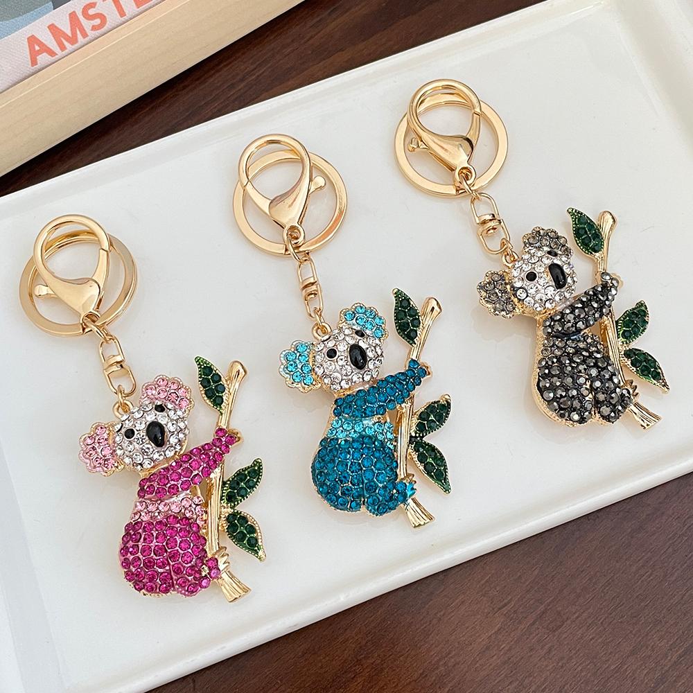 NEW Koala Bear Crystal Rhinestone Pendant Women's Ornament Souvenir Bag Charm