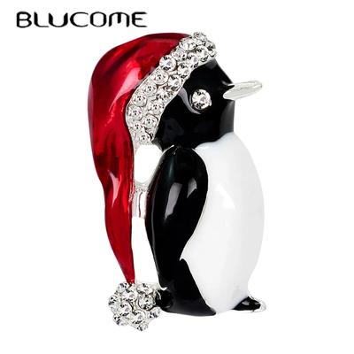 Christmas Animal Brooch Cute Penguin Corsage for Women Kids Clothes Hat Pin Christmas Winter