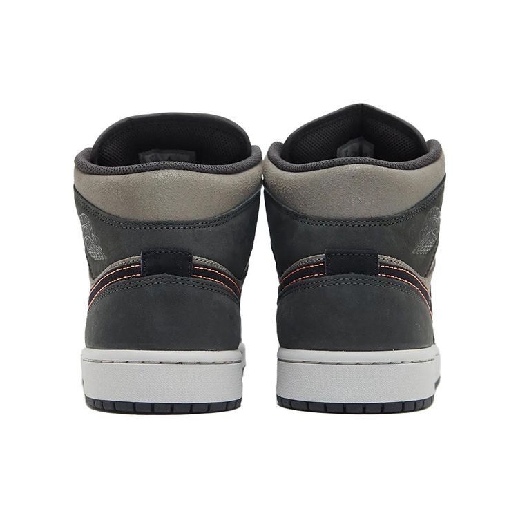 Zapatillas Air Jordan 1 Mid SE Night Stadium para Hombre Gris Negro Flat-Pewter FQ8338-017