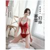 Xiucaisha High-end Onesie Foreign Trade Lace Sex Underwear Pajamas Female Sexy Qqny Small Chest Sex Clothes Temptation