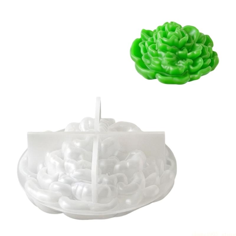 QX2E Floral Silicone Molds For Making Soap Decorative Bowl Gypsum Ornaments